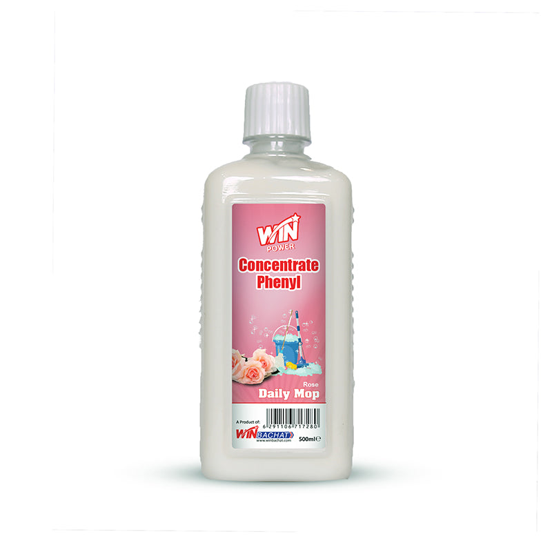 WIN POWER CONCENTRATE PHENYL WITH ROSE PERFUME - 500ml (WIN BACHAT)