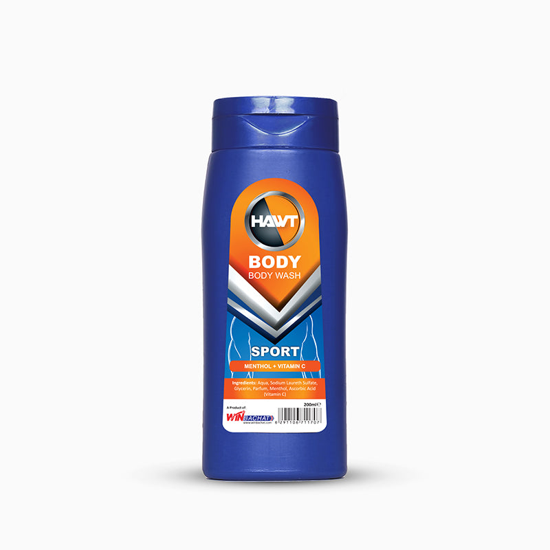 HAWT BODY WASH MEN ORANGE (SPORT) - 200ml (WIN BACHAT)