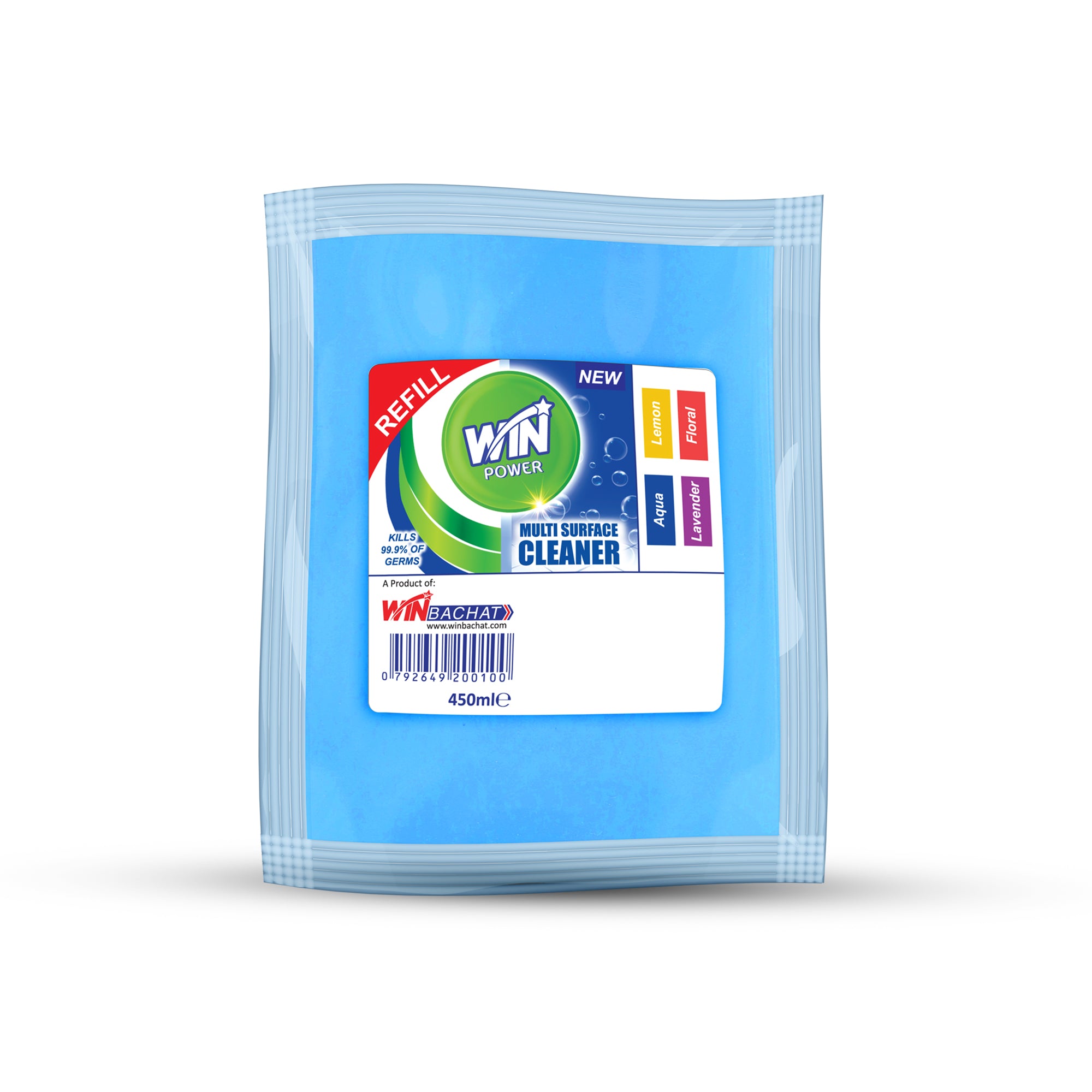 WIN POWER MULTI-PURPOSE CLEANER FRESH BREEZE 450ml (WIN BACHAT)