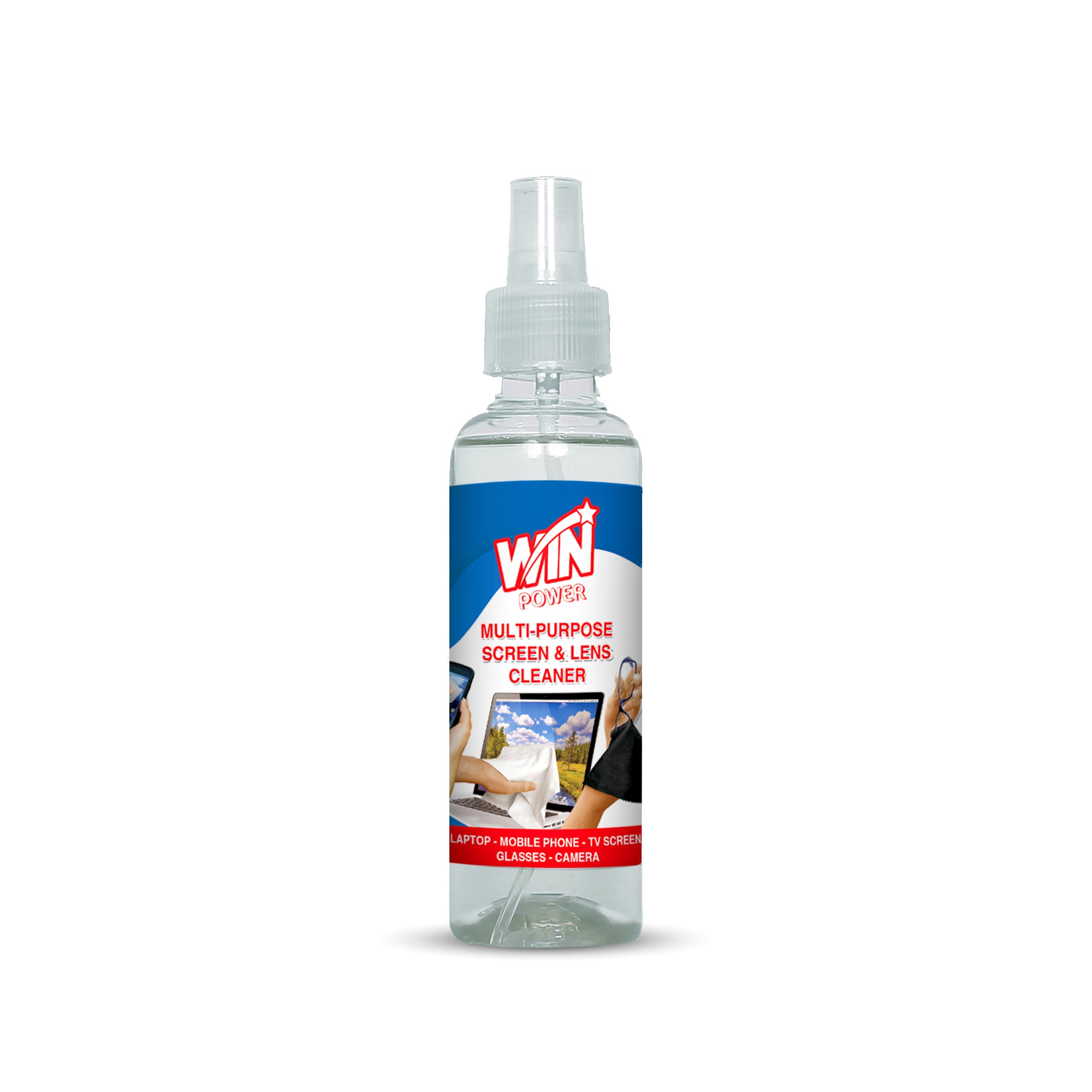 WIN POWER MULTIPURPOSE LENS & GLASS CLEANER - 125ml (WIN BACHAT)