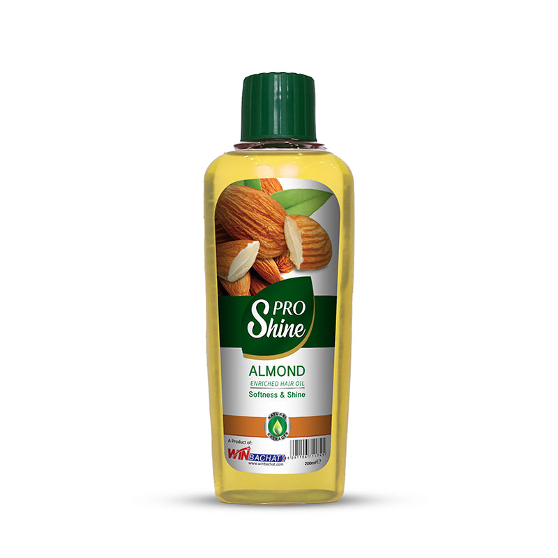 PRO SHINE HAIR OIL ALMOND - 200ml (WIN BACHAT)