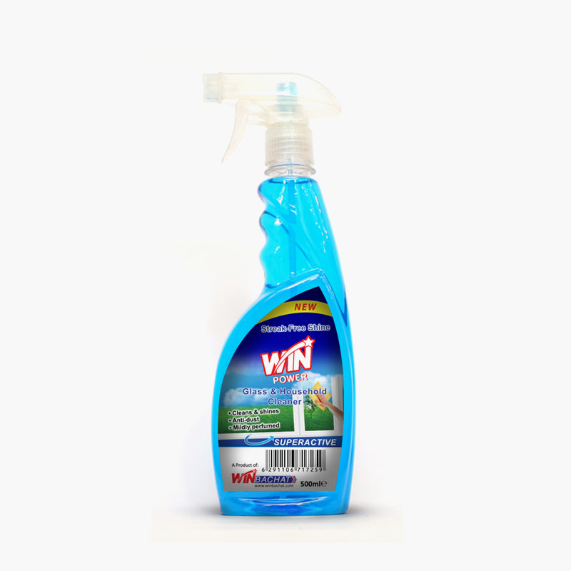 WIN POWER GLASS CLEANER AQUA FRESH - 500ml (WIN BACHAT)