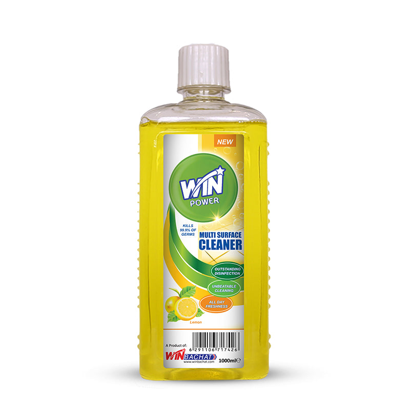 WIN POWER MULTI-PURPOSE CLEANER LEMON - 1000ml (WIN BACHAT)