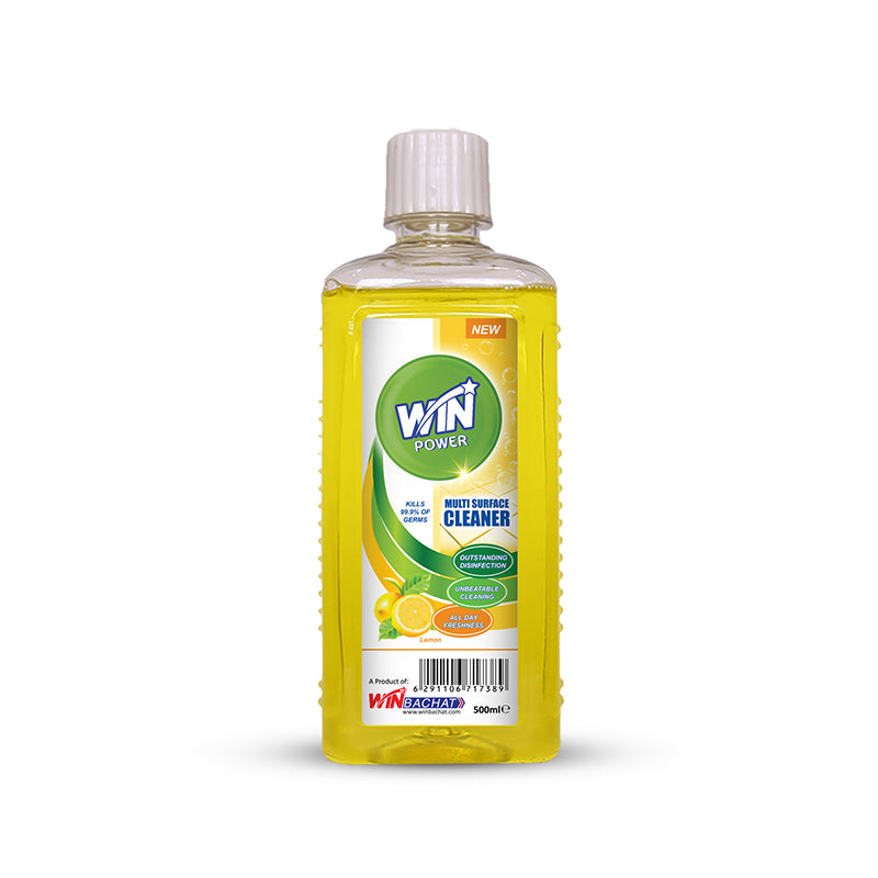 WIN POWER MULTI-PURPOSE CLEANER LEMON - 500ml (WIN BACHAT)