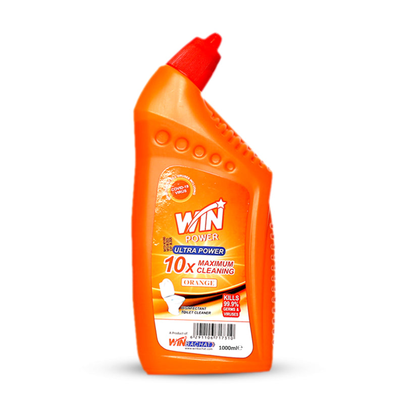 WIN POWER TOILET BOWL CLEANER ORANGE - 1000ml (WIN BACHAT)