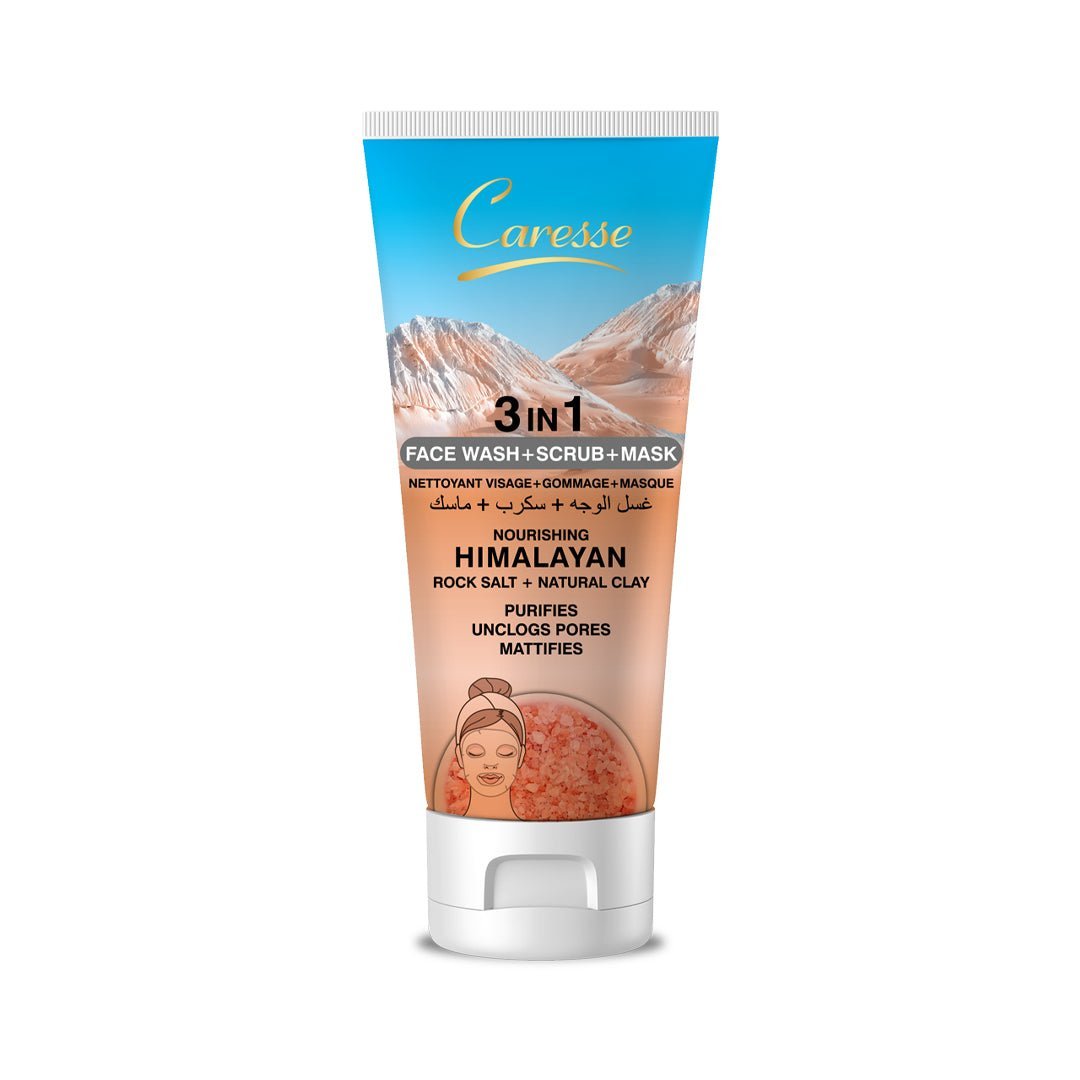 Transform Your Skincare Routine with Himalayan Rock Salt Natural Clay 3-in-1 Facewash, Scrub & Mask - Stancos