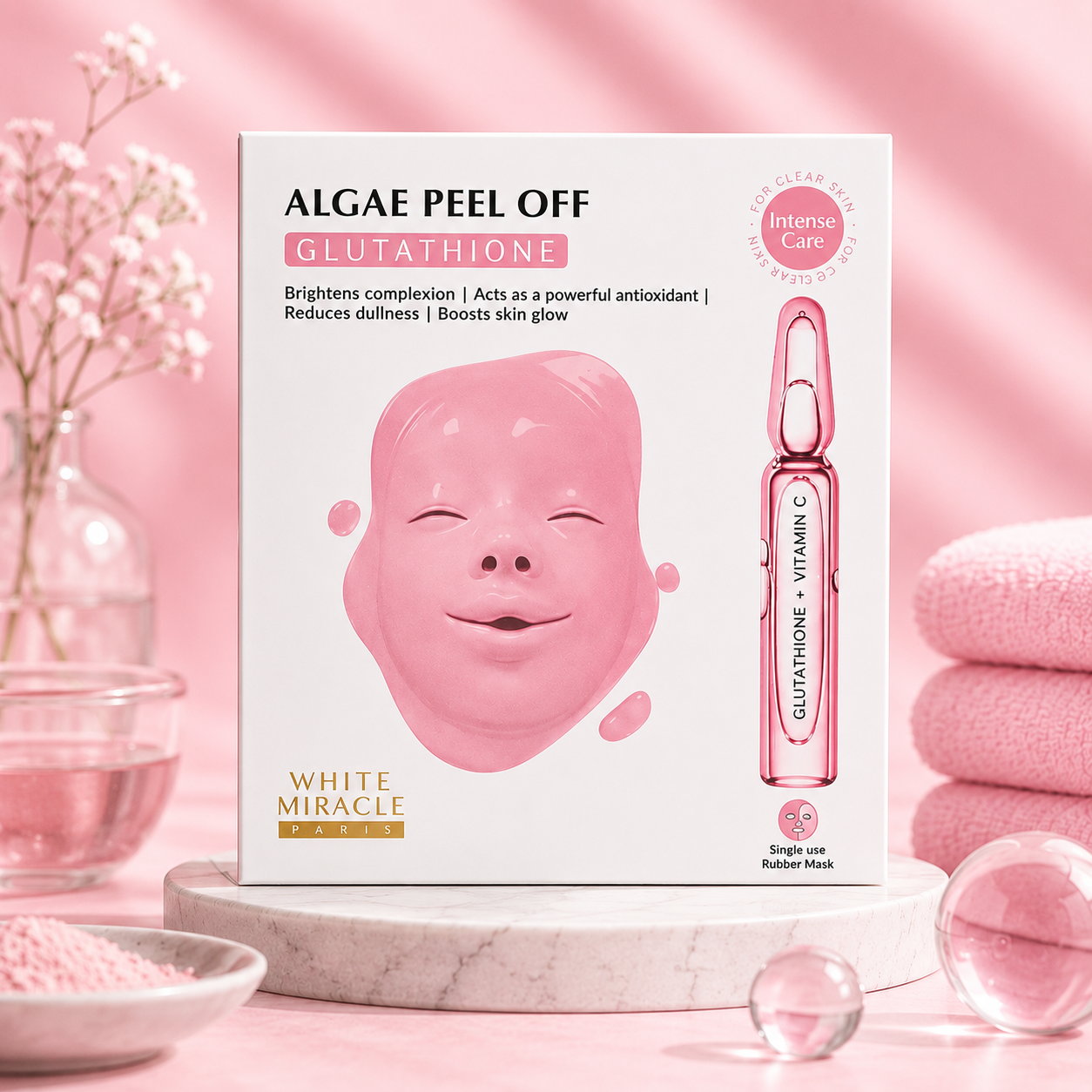 White Miracle Algae Peel Off Mask – Glutathione