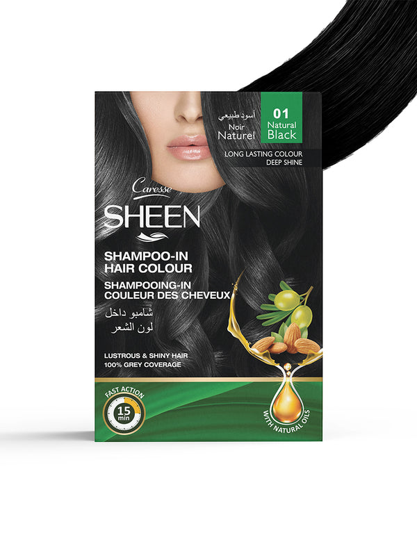 Sheen Hair Colour Shampoo Bottle (Black)