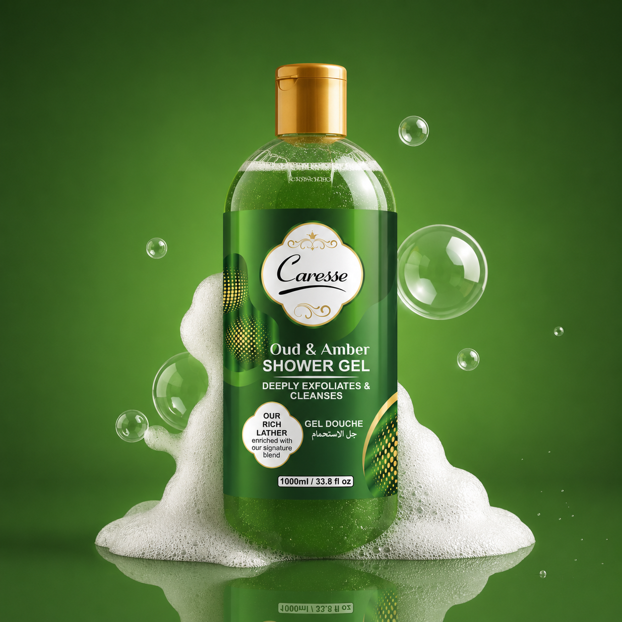 Caresse Oud & Amber Shower Gel - 1000 ML