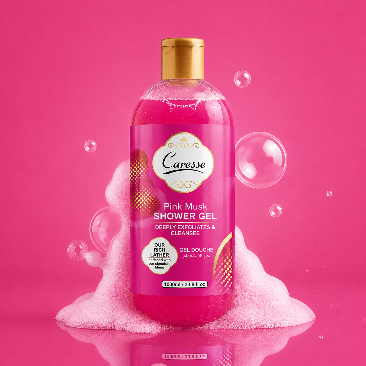 Caresse Pink Musk Shower Gel - 1000 ML