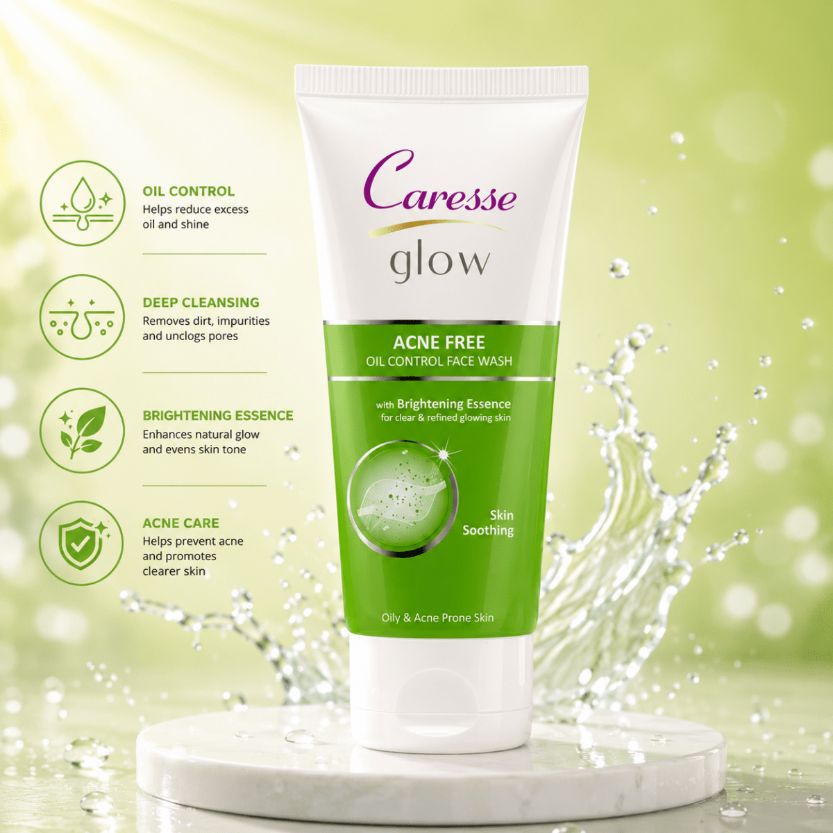 Best Acne Free Oil Control Face Wash Online In Pakistan - Caresse