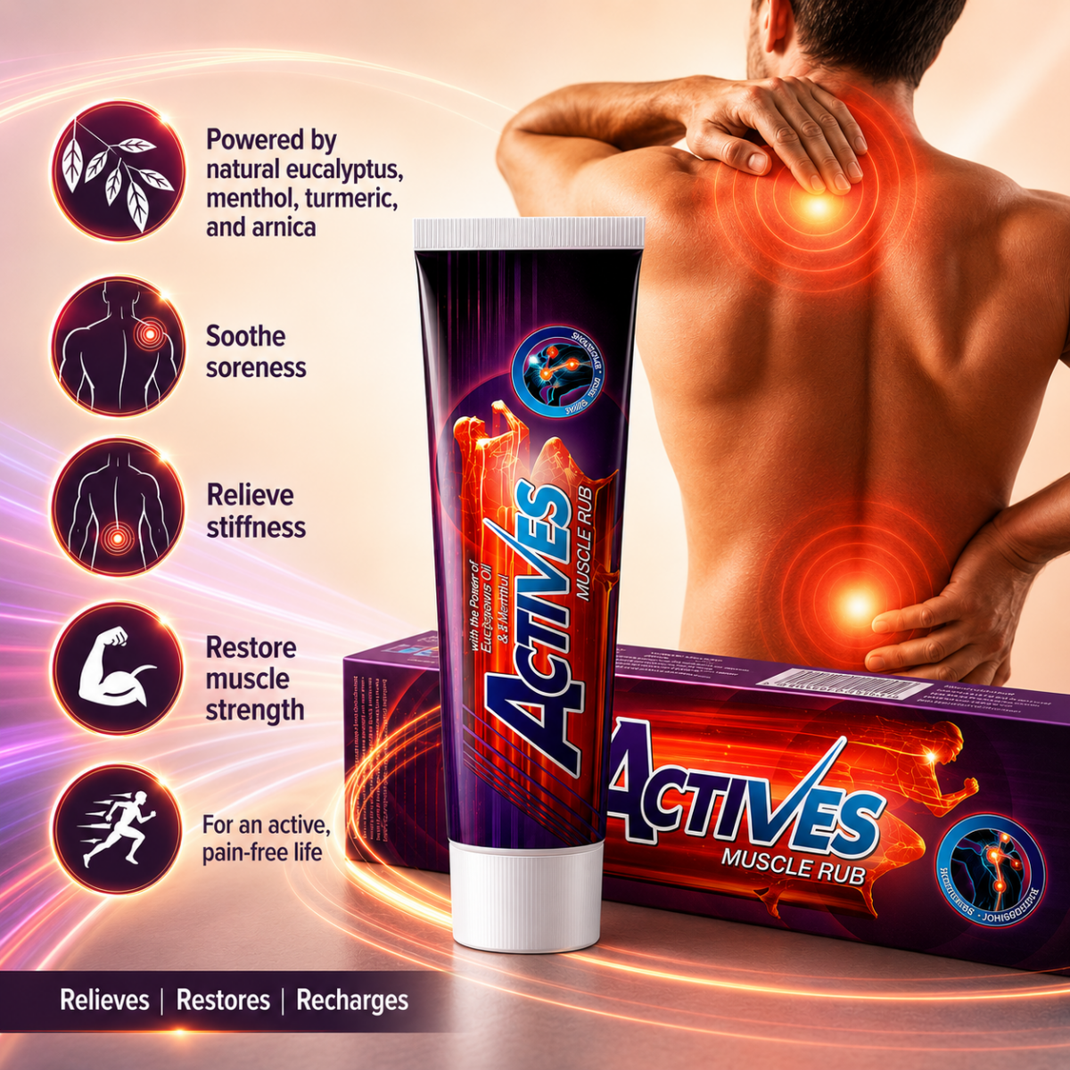 Best Actives Menthol Muscle Rub Online In Pakistan - Caresse