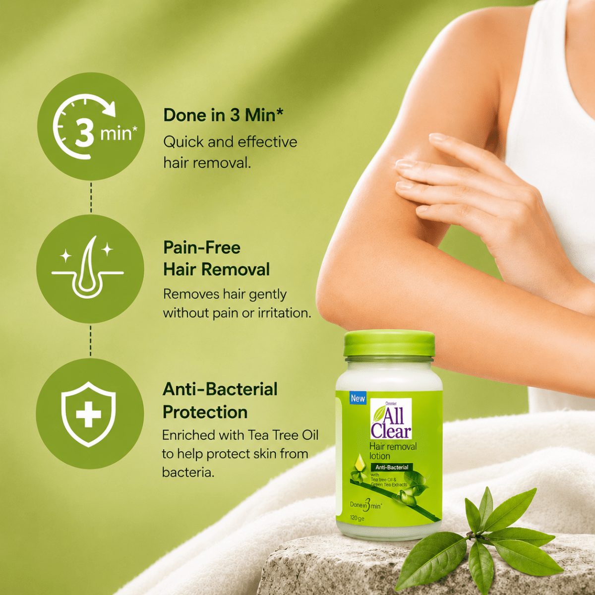 Best Anti-bacterial Hair Removal Lotion Online In Pakistan - All Clear