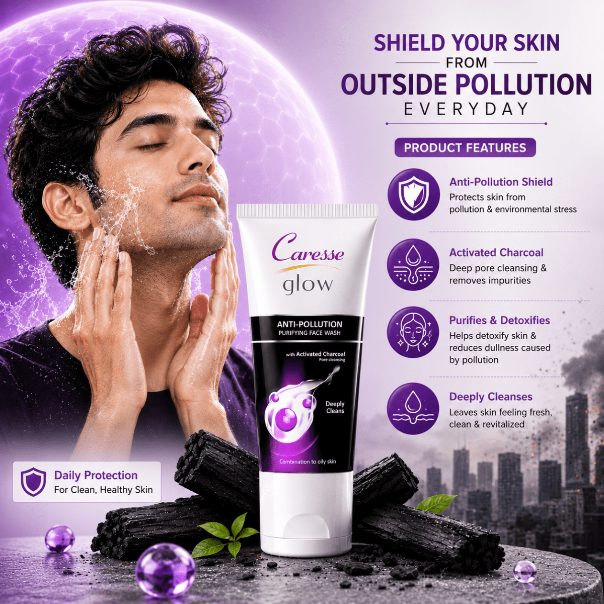 Best Anti-Pollution Face Wash Online In Pakistan - Caresse