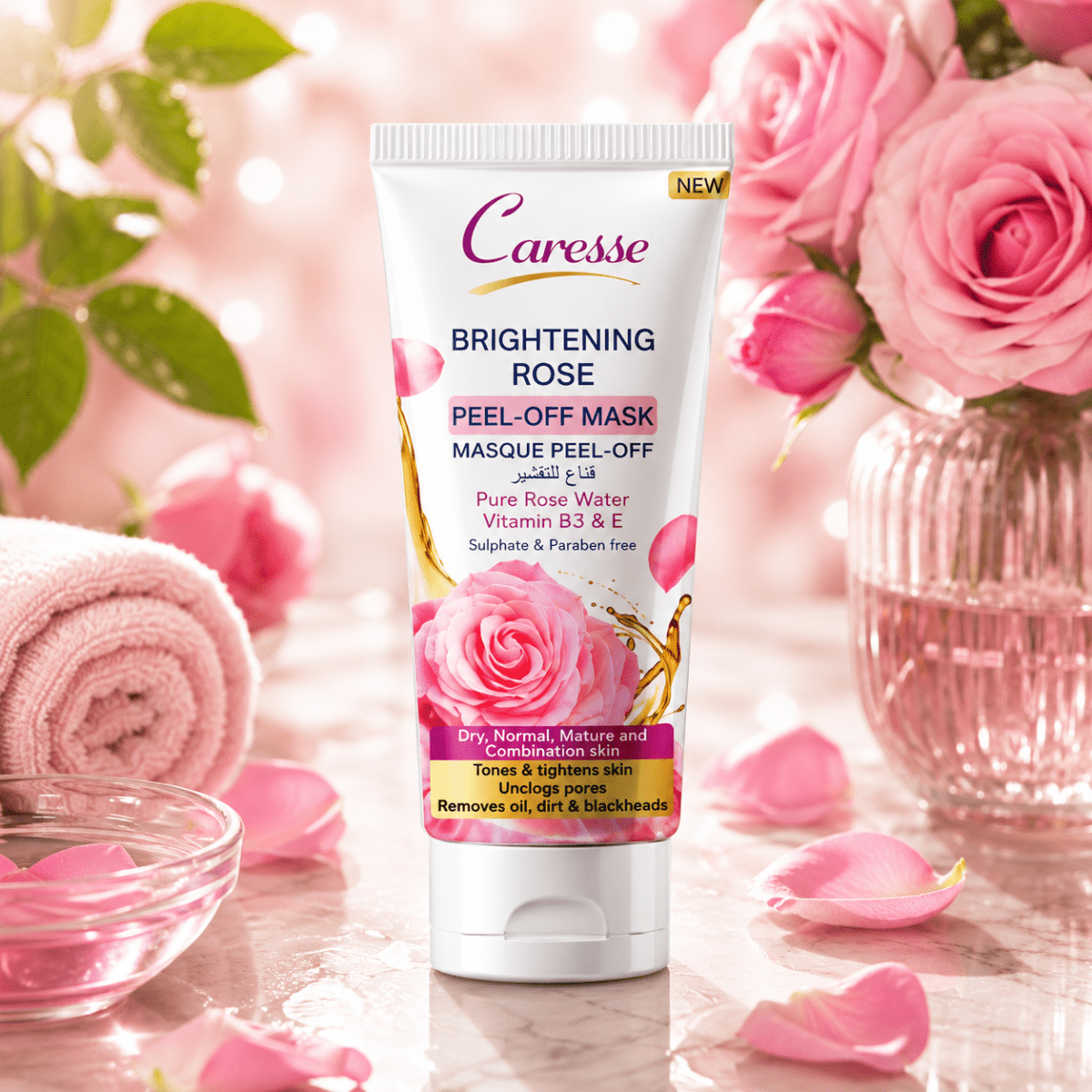 Best Brightening Rose Peel Off Mask Online In Pakistan - Caresse
