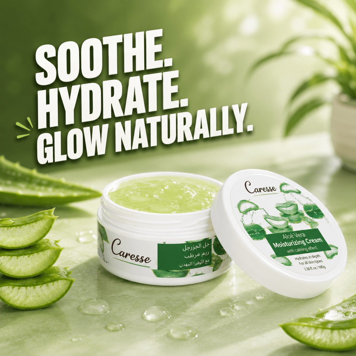 Best Caresse Aloe Vera Moisturizing Gel Cream - 125 gm Online In Pakistan - Caresse