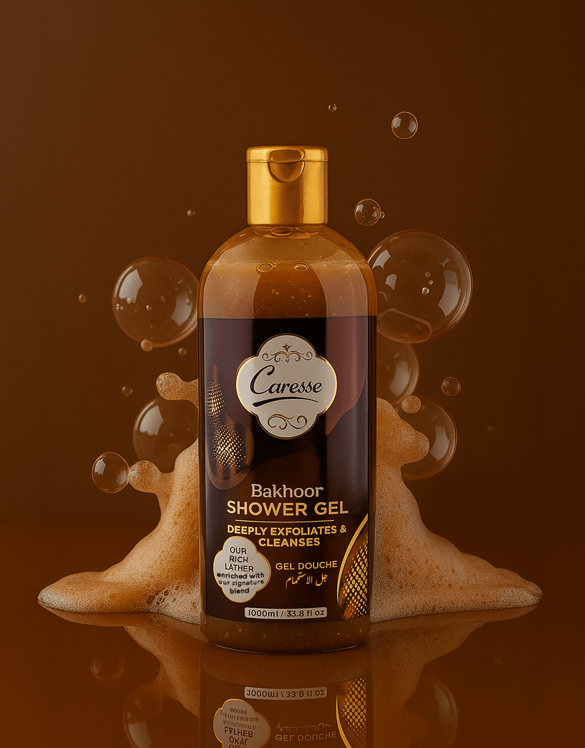 Best Caresse Bakhoor Shower Gel - 1000 ML Online In Pakistan - Caresse
