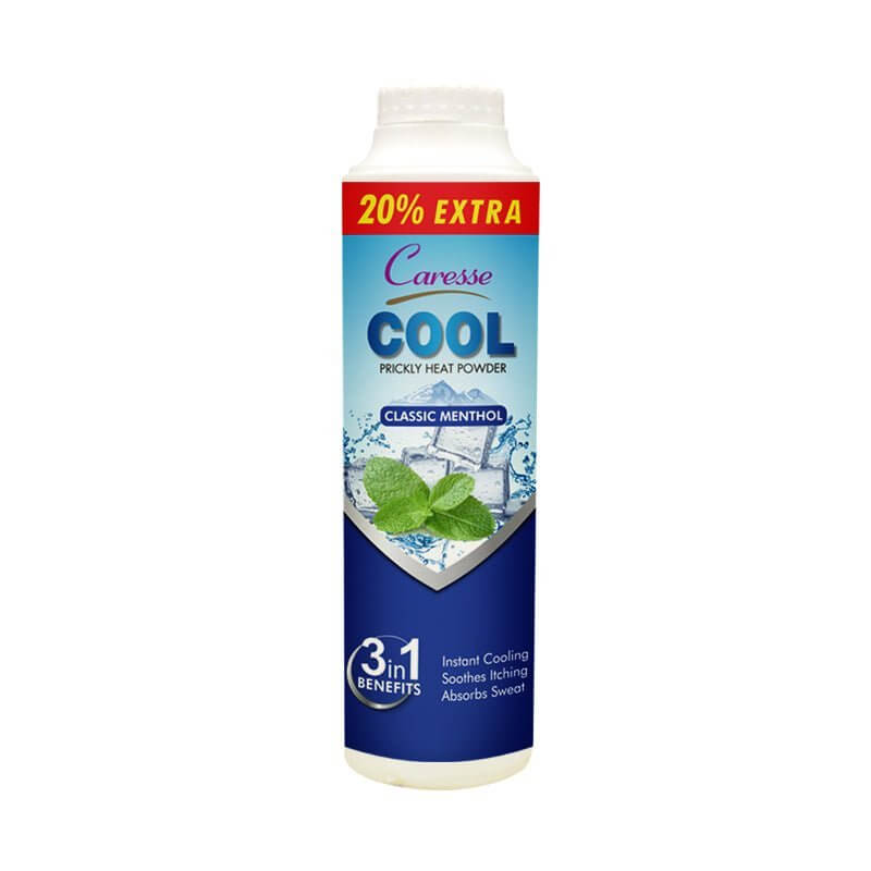 Best Caresse Cool Prickly Heat Powder Classic Menthol Online In Pakistan - Stancos (Private) Limited