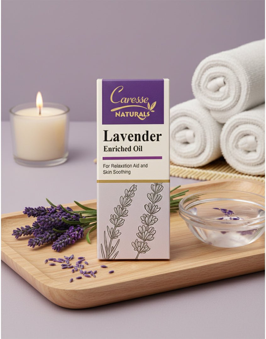 Best Caresse Lavender Enriched Oil - 30 ml Online In Pakistan - Caresse