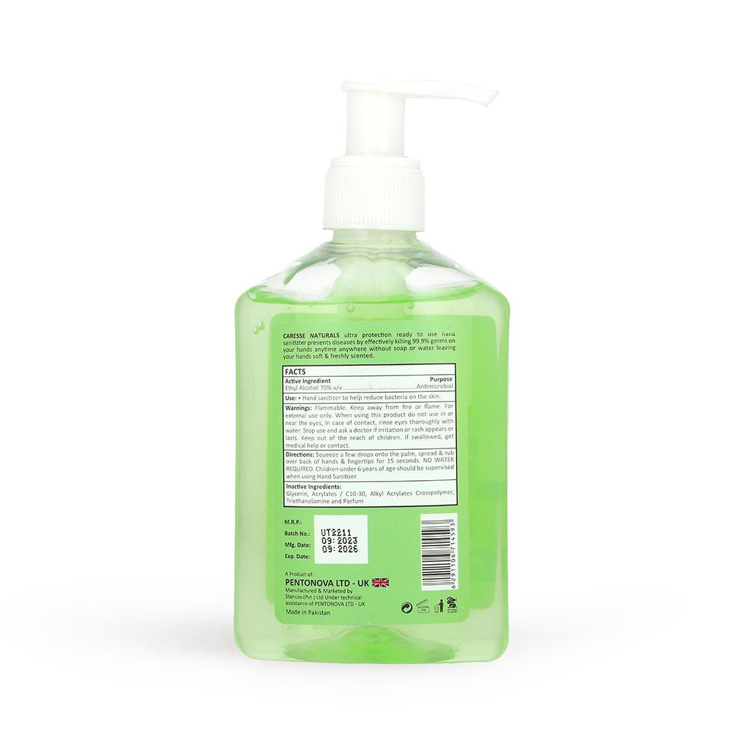 Best CARESSE NATURAL HAND SANITIZER SOOTHING ALOE VERA - 250ml Online In Pakistan - Stancos (Private) Limited