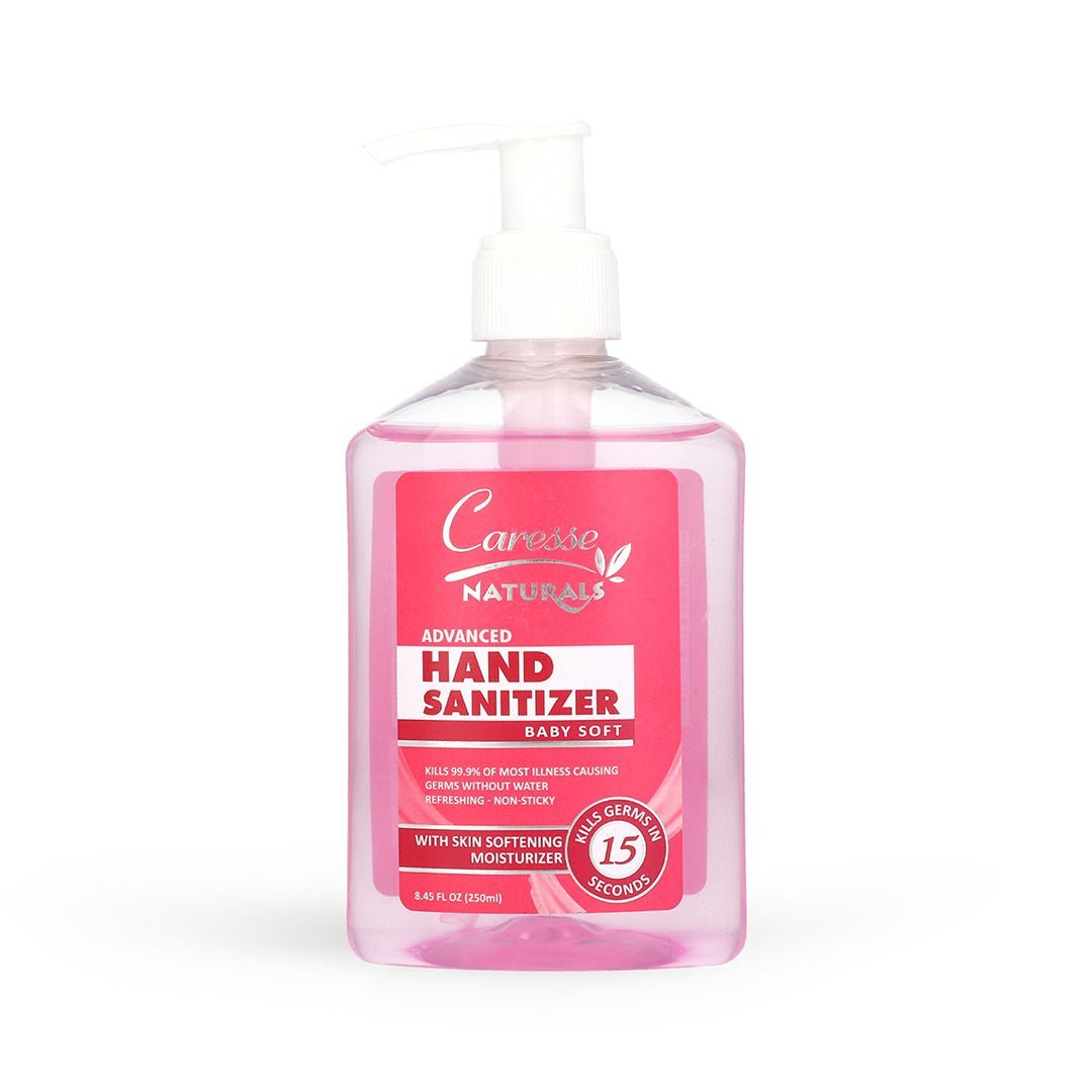 Best CARESSE NATURAL HAND SANITIZER SOOTHING BABY SOFT - 250ML Online In Pakistan - Stancos (Private) Limited