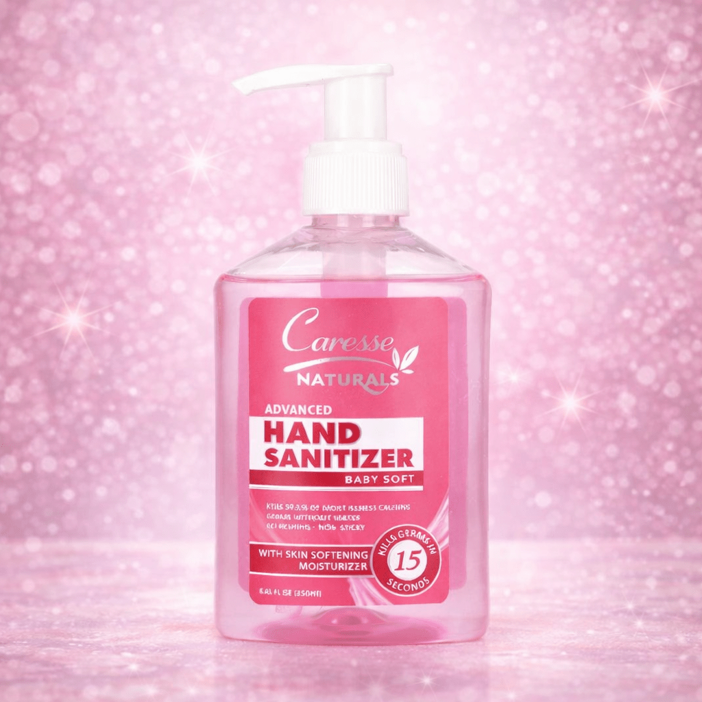 Best CARESSE NATURAL HAND SANITIZER SOOTHING BABY SOFT - 250ML Online In Pakistan - Stancos (Private) Limited