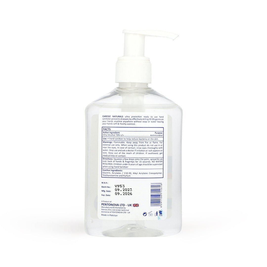 Best CARESSE NATURAL HAND SANITIZER SOOTHING ORIGINAL - 250ML Online In Pakistan - Stancos (Private) Limited