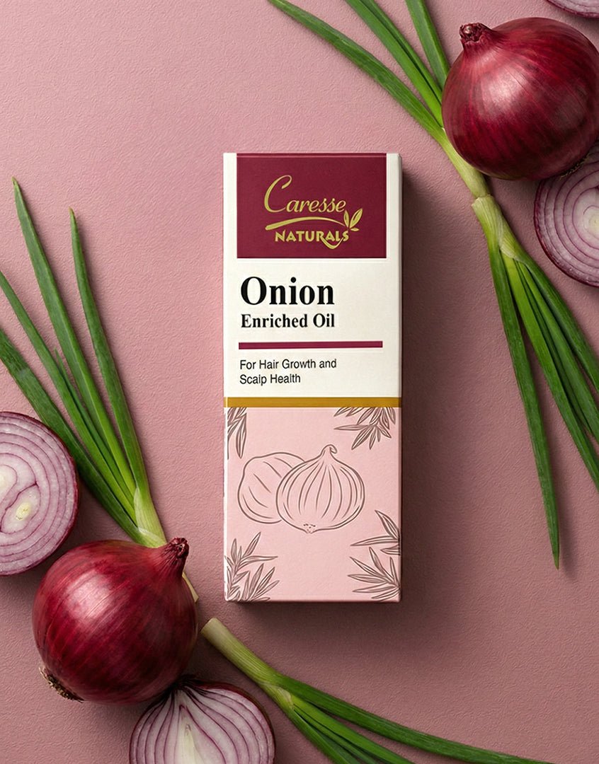 Best CARESSE NATURALS ONION ENRICHED OIL - 30 ml Online In Pakistan - Caresse