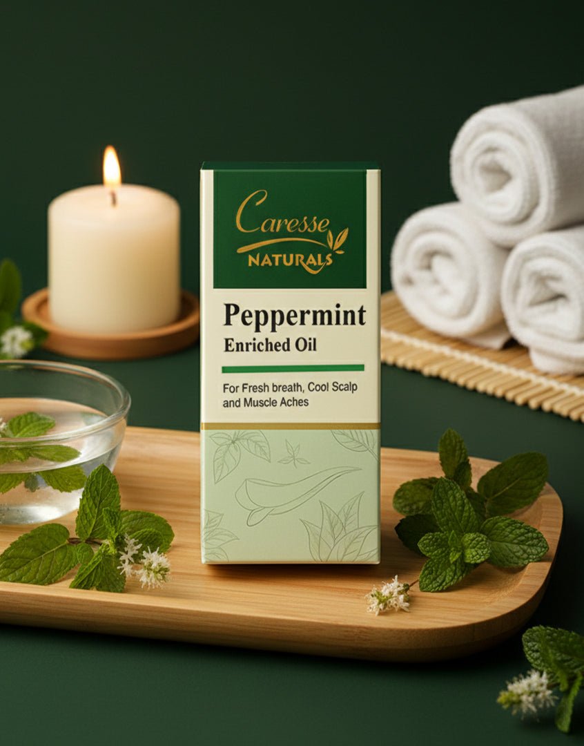 Best CARESSE NATURALS PEPPERMINT ENRICHED OIL - 30 ml Online In Pakistan - Caresse