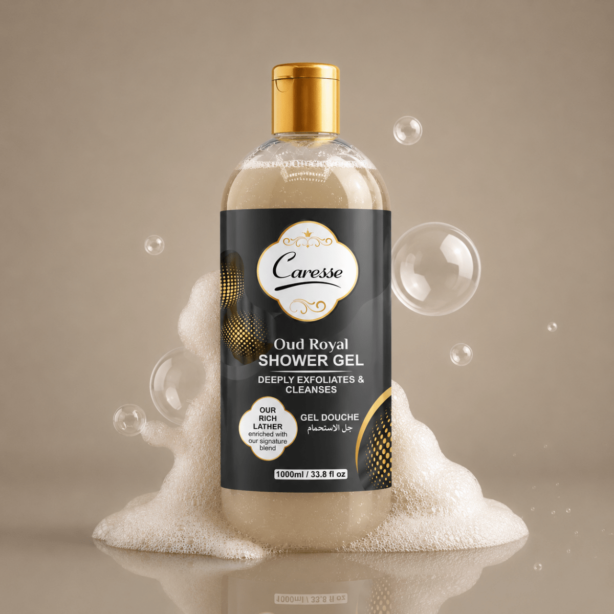 Best Caresse Oud Royal Shower Gel - 1000 ML Online In Pakistan - Caresse
