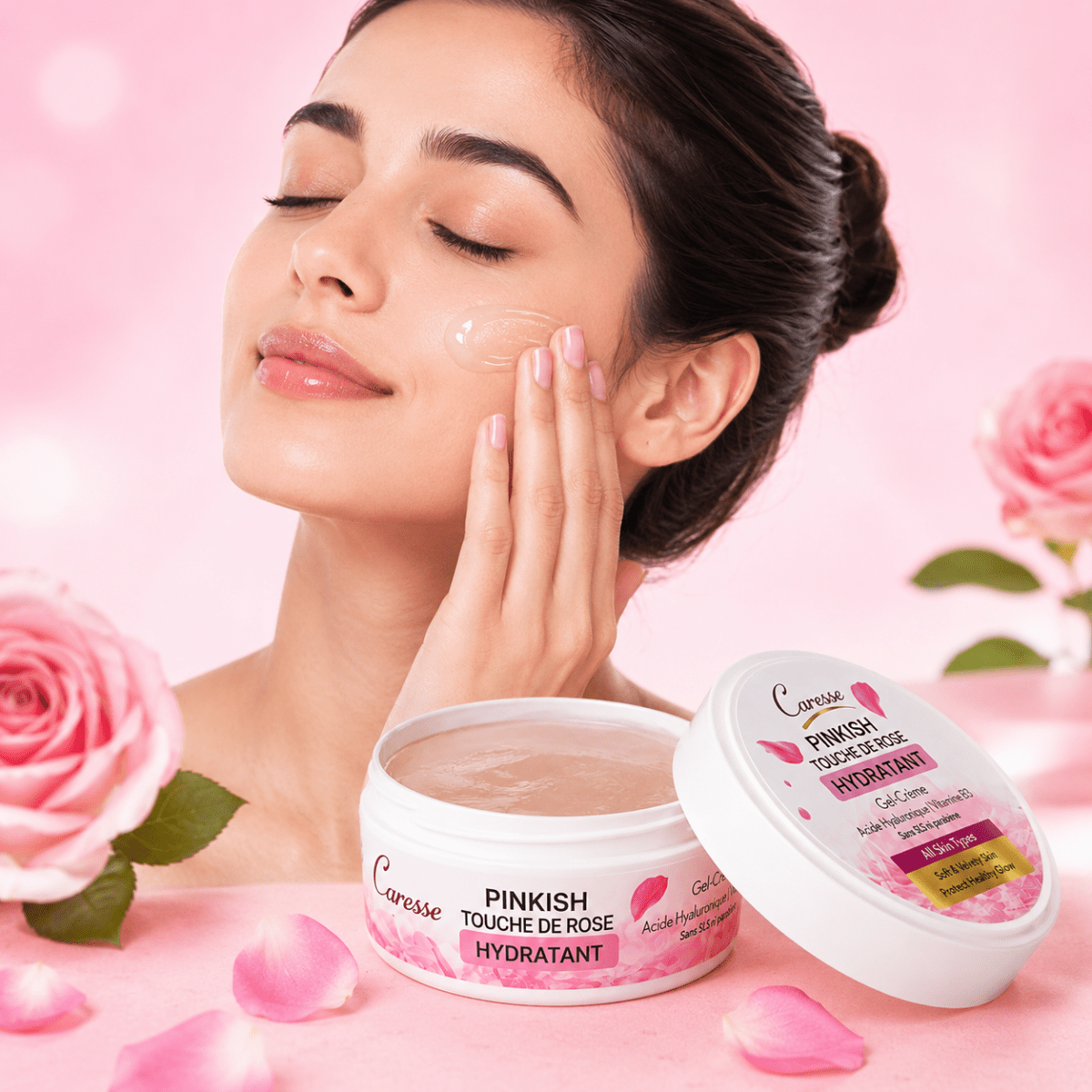 Best Caresse Rose Moisturizing Gel Cream - 125 gm Online In Pakistan - Caresse