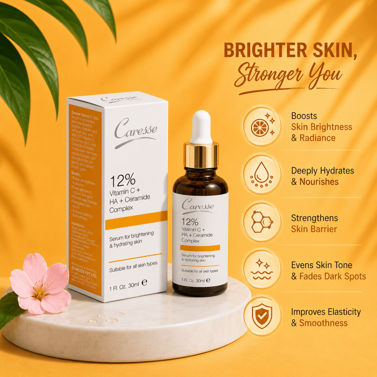 Best Caresse Serum Vitamin C 12% - 30 Ml Online In Pakistan - Caresse