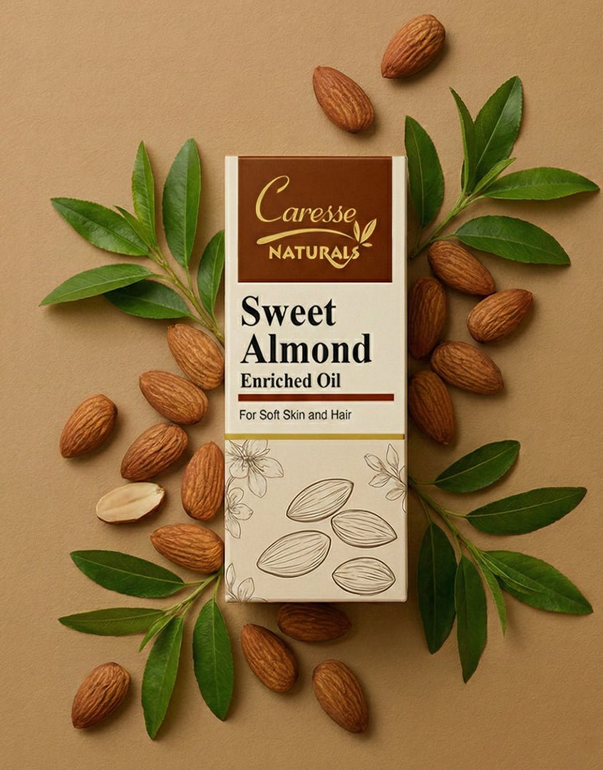 Best Caresse Sweet Almond Enriched Oil - 30 ml Online In Pakistan - Caresse