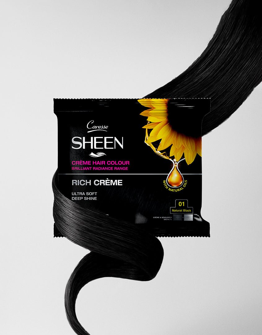 Best Crème Hair Colour Sachet – Natural Black 01 Online In Pakistan - Sheen