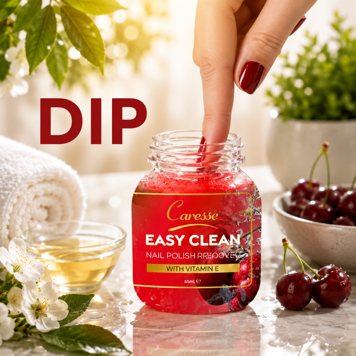 Best Easy Clean Nail Polish Remover Cherries Online In Pakistan - Caresse
