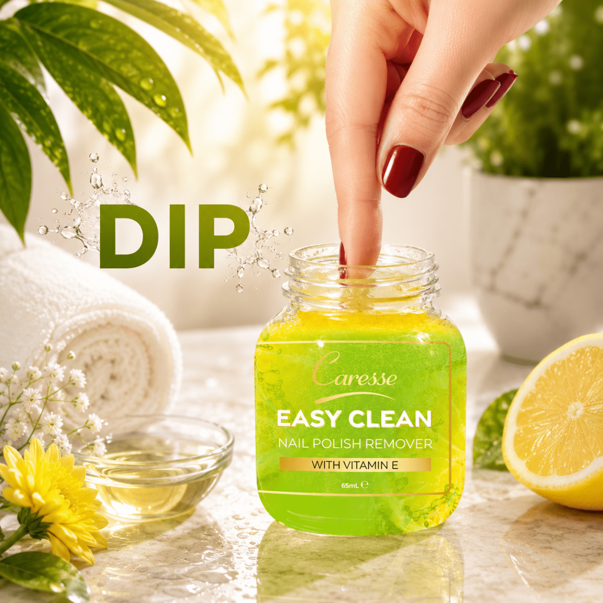 Best Easy Clean Nail Polish Remover Lemon Online In Pakistan - Caresse