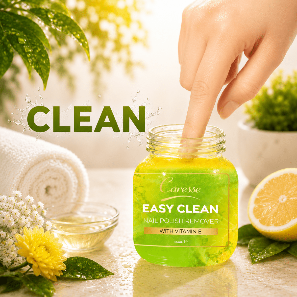 Best Easy Clean Nail Polish Remover Lemon Online In Pakistan - Caresse