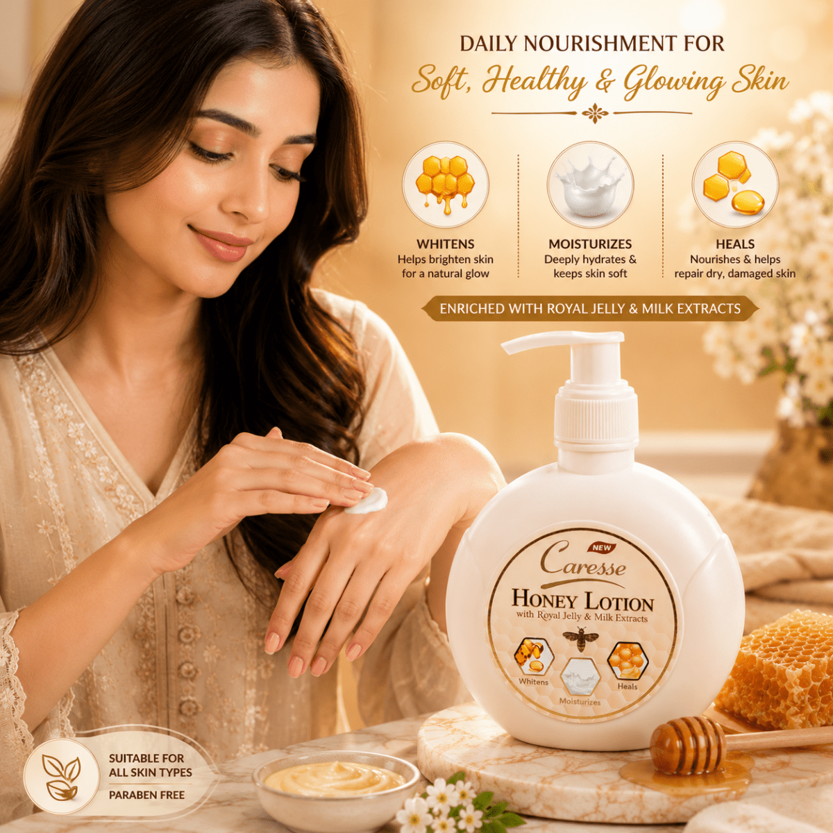 Best Honey Lotion Online In Pakistan - Caresse
