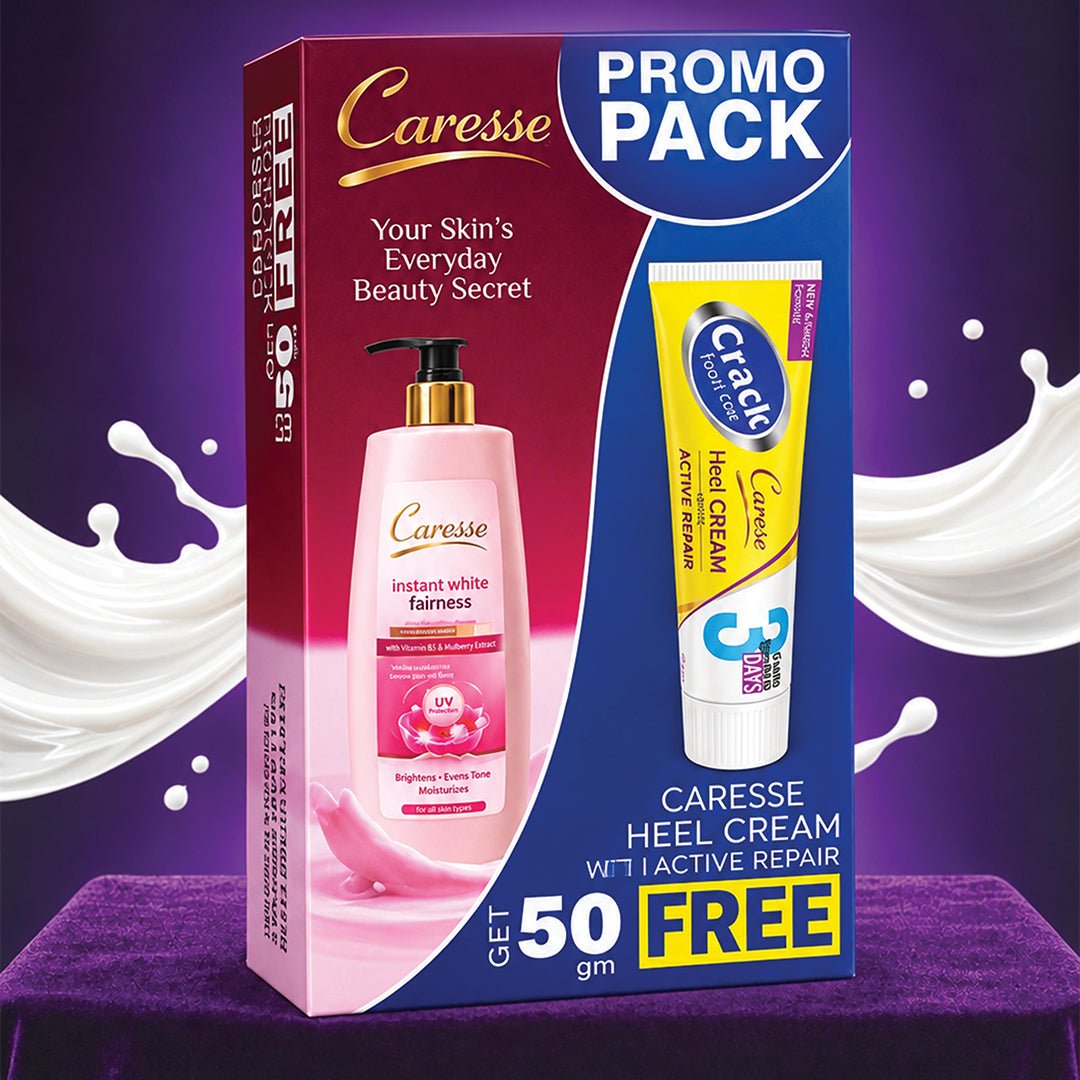 Best Lotion 400ml with Heel Cream Free - Promo Pack Online In Pakistan - Caresse