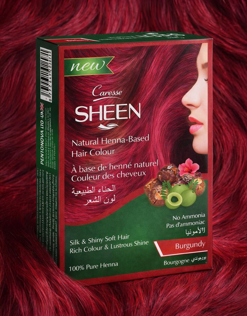Best Natural Heena Based Hair Colour Burgundy 1 - PC PACK Online In Pakistan - Natural Heena