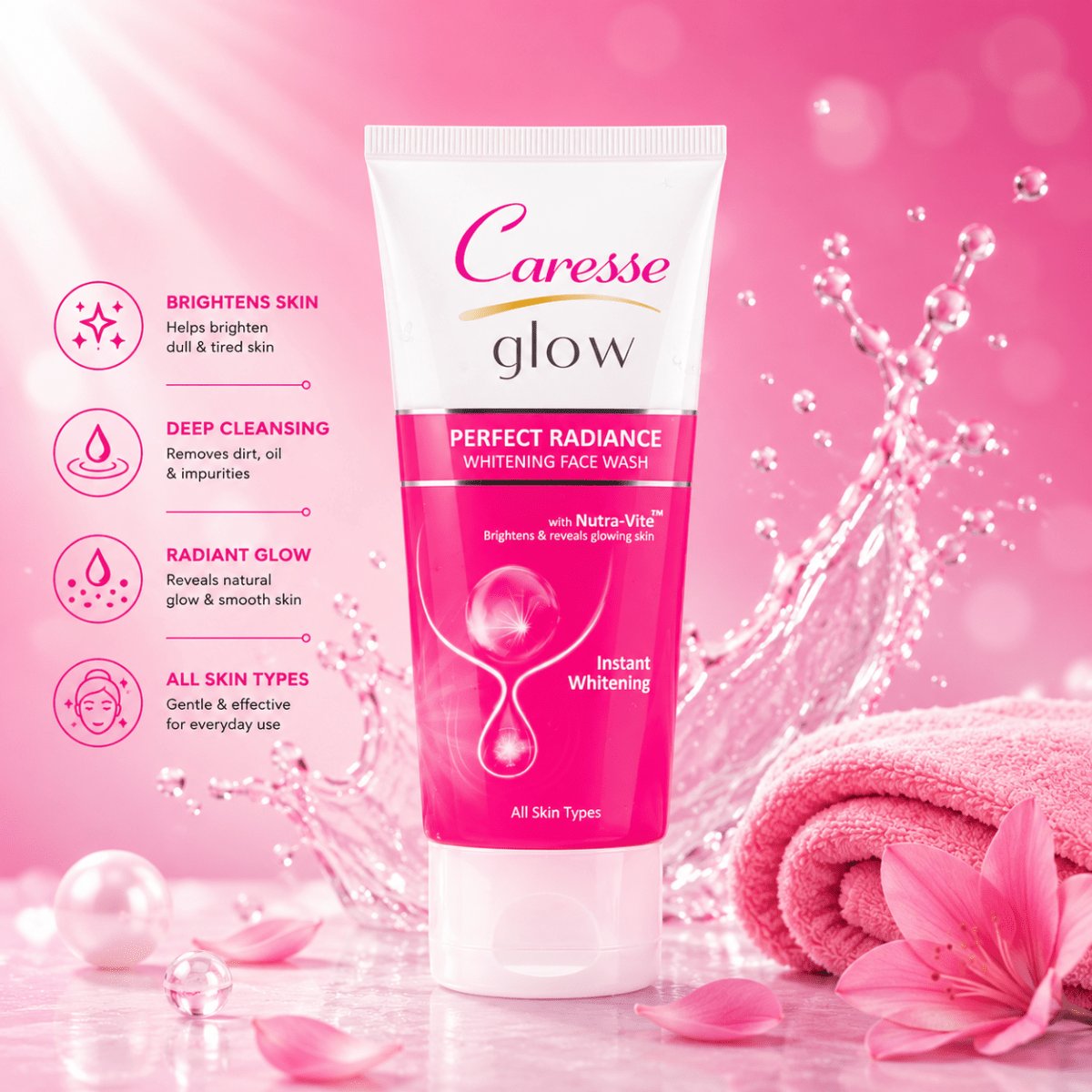 Best Perfect Radiance Whitening Face Wash Online In Pakistan - Caresse