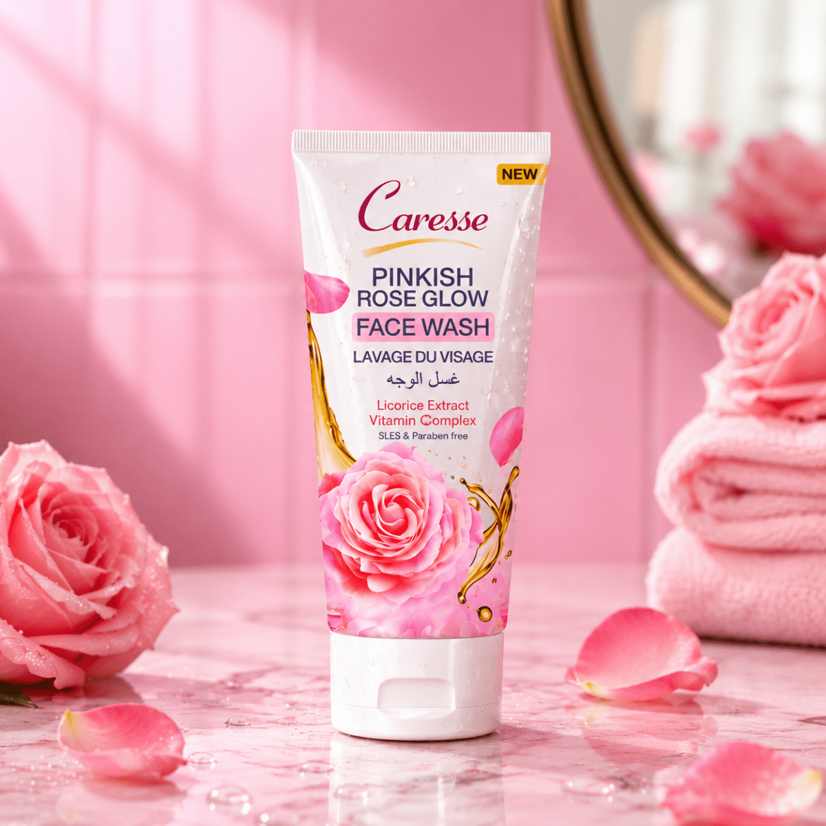 Best Pinkish Rose Face Wash - 100ml Online In Pakistan - Caresse