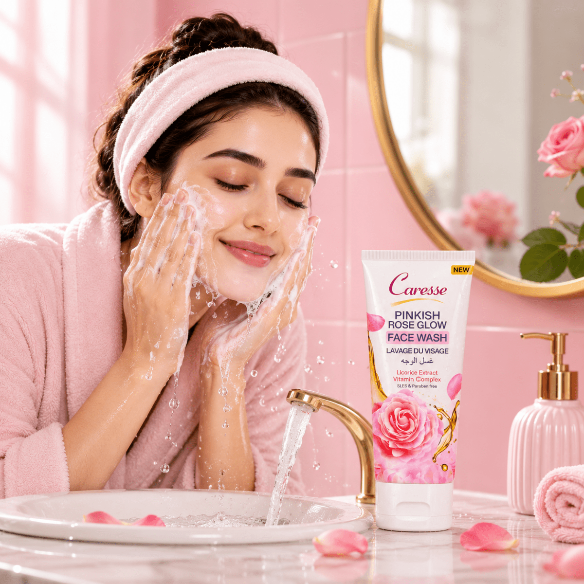 Best Pinkish Rose Face Wash - 100ml Online In Pakistan - Caresse
