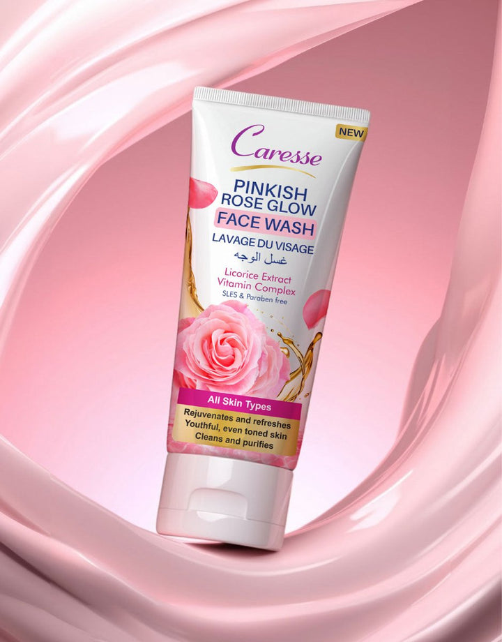 Best Pinkish Rose Glow Facewash Online In Pakistan - Caresse