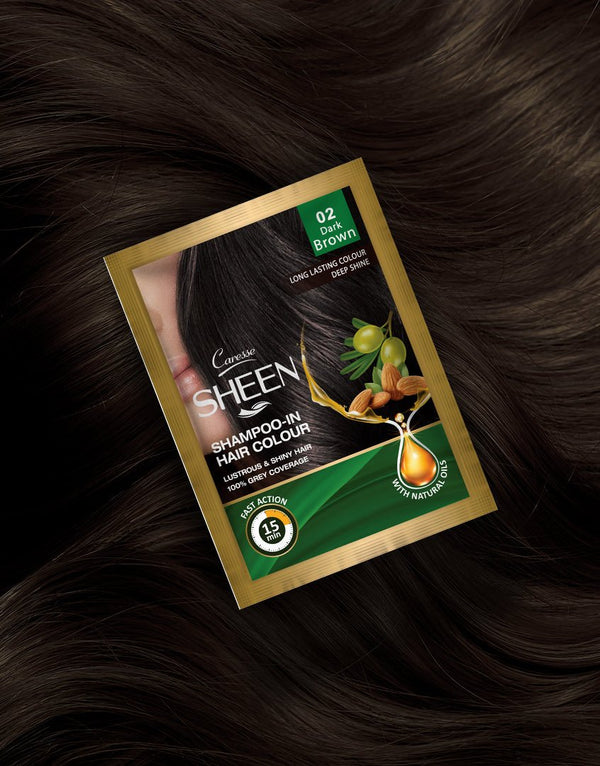 Best Shampoo - In Hair Colour - Dark Brown 02 Online In Pakistan - Sheen