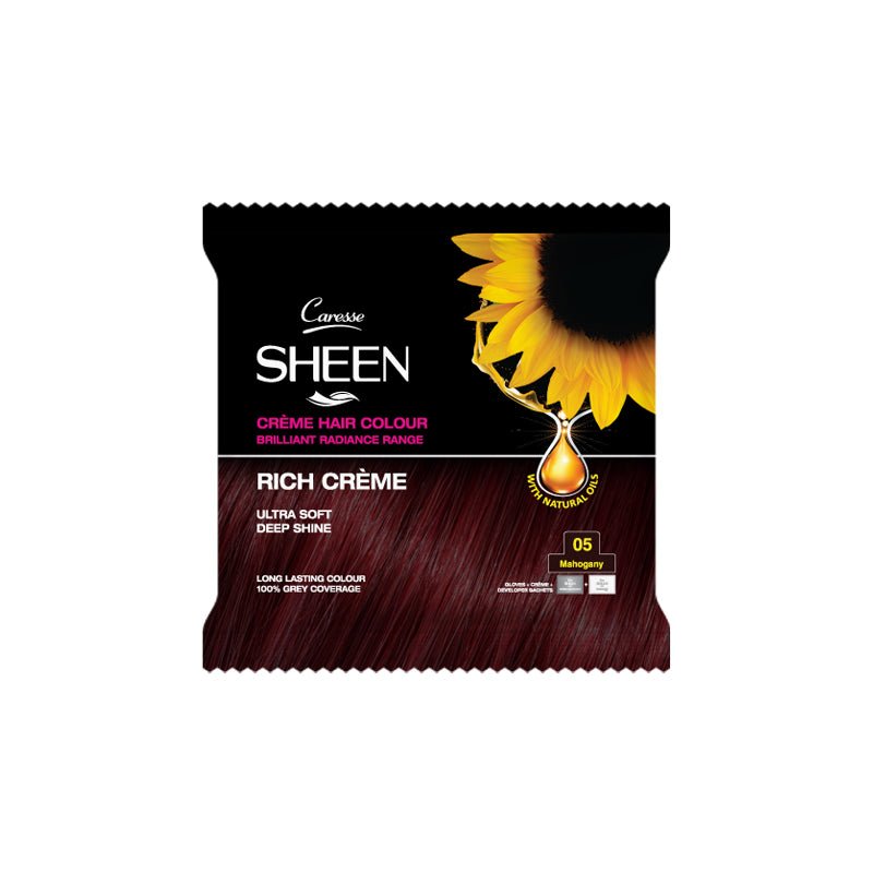 Best SHEEN Crème Hair Colour Sachet – Mahogany 05 Online In Pakistan - Cream Hair Color