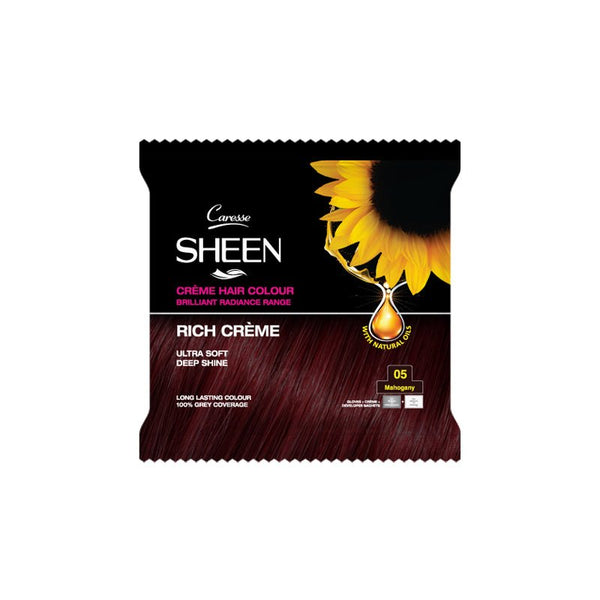 Best Crème Hair Colour Sachet – Mahogany 05 Online In Pakistan - Sheen