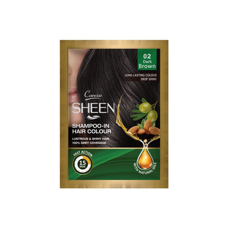 Best Sheen Shampoo-In Hair Colour - Dark Brown 02 Online In Pakistan - Shampoo-In Hair Color