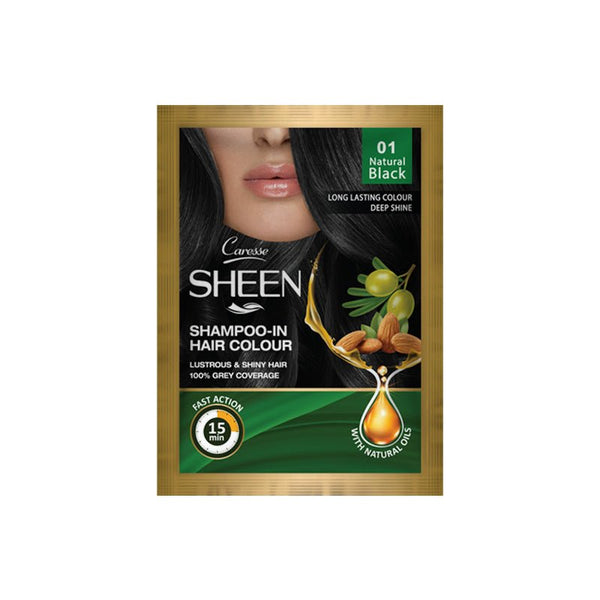 Best Shampoo - In Hair Colour - Natural Black 01 Online In Pakistan - Sheen