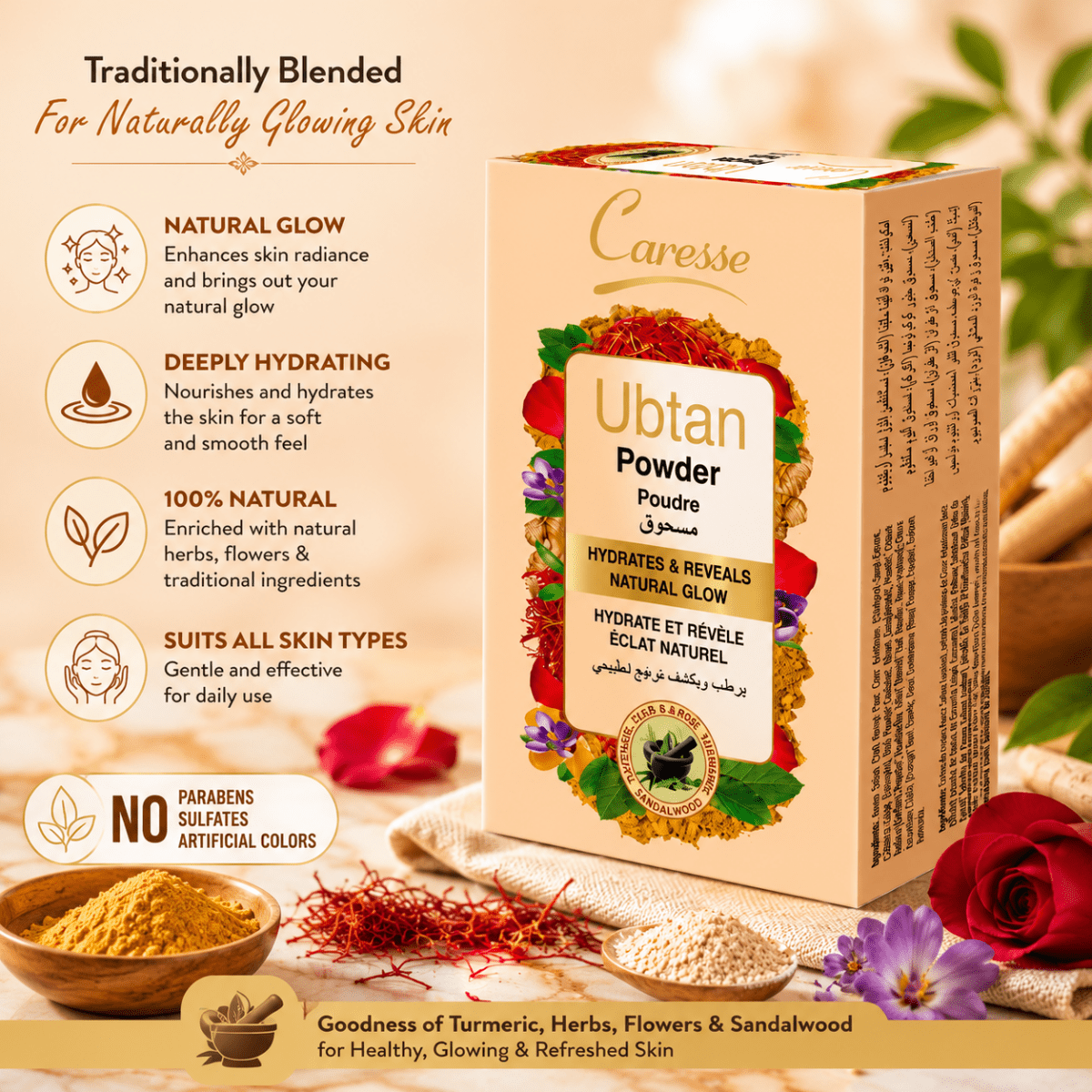 Best Ubtan Powder Face Pack - 100gm Online In Pakistan - Caresse